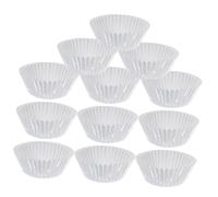 FIXOSHEE 100 Pièces Caissettes Aluminium Épaissi Tasses Cupcake Mini Moules Pâtisserie pour Muffins et Gâteaux Argentés pour Anniversaires Mariages et