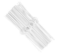 FIXOSHEE 100 Pièces Crochets Fer pour DIY Petits Crochets Métalliques pour Calendrier Suspension Facile sans Outil pour Affiches et Bannières Couleur Blanche Lot