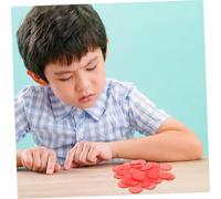 FIXOSHEE 100 pièces Jetons Bingo Translucides Plastique pour Jeu Éducatif Mathématique Comptage et pour Adultes