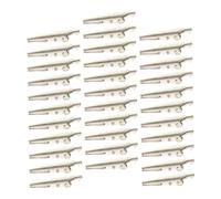 FIXOSHEE 100 pièces Lot de Pinces Crocodile Fer Électriques Clips de Test avec Mâchoires Solides et Résistantes Pince de Serrage pour Multimètre et Câbles de Test