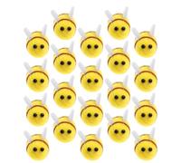 FIXOSHEE 100 pièces Lot Mini Abeilles Feutre Laine pour Accessoires Couture Décorations DIY pour Chapeaux Vêtements et Fêtes à Thème