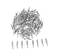 FIXOSHEE 100 Pièces Mini Alligator Clips Métal Pinces à Ressort Solides pour Affichage de Prix Bureaux Tests Électriques et Supports de Signalisation