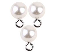 FIXOSHEE 100 Pièces Pendentif Imitation Lot De Boulons à Œil Accessoires De Bijouterie Pour Fabrication De Boucles D'oreilles Et Colliers Blanc