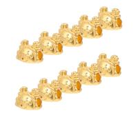 FIXOSHEE 10pièces Perles De Spacement Forme De Ravioli Dragon Accessoires Pour Fabrication De Bracelets Colliers Et Artisanat