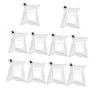 FIXOSHEE 10pièces Pochette à Vin Réutilisable avec Bec Verseur Poche à Boisson Portable pour Pique- Activités De Plein Air Rechargeable pour Vin Et Boissons