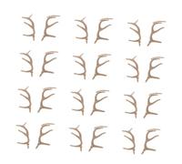 FIXOSHEE 12 Paires Branches de Décoratives DIY pour Mains Cerf de Bonhomme de Neige Accessoires de Décoration de Noël Plastique Ornements Vintage pour Maison Boutique et Hôtel