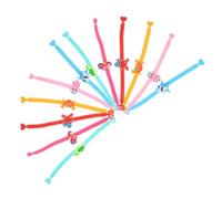 FIXOSHEE 12 pièces Bracelets Animaux Marins Ajustables PVC Accessoires Charmants pour Poignet Cadeaux Réglables pour Fête et Quotidien Lot Décoratif Cartoon