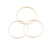 FIXOSHEE 12 Pièces Cercles Bambou pour Attrape- DIY Anneaux Ronds pour Décoration Macramé Cadres pour Broderie et Tissage Accessoires Artisanaux Polyvalents