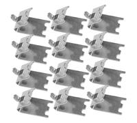 FIXOSHEE 12 pièces Clips Acier Inoxydable pour Clayette de Réfrigérateur et Congélateur Support Robuste et Facile à Installer Organisateur Pratique pour Étagère de Frigo et Rangement