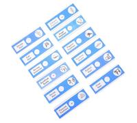 FIXOSHEE 12 pièces Lames de Microscope Stéréo Plastique Préparées Échantillons Animaux avec Étiquettes Intégrées pour Garçon Fille et Étudiants Sciences Biologie
