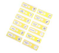 FIXOSHEE 12 pièces Lames Microscope Préparées Plantes pour Garçon Fille Échantillons Biologie Éducative avec Étiquettes Intégrées