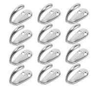 FIXOSHEE 12 Pièces Lot de 12 Crochets Muraux en Alliage Argenté Style Vintage, Patères Robustes pour Suspendre Vêtements, Chapeaux, Serviettes - Porte-clés Décoratif Cuisine, Salle de Bain