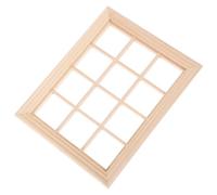 FIXOSHEE 12 pour Maison de Poupée, Cadre Miniature Brut à Peindre, Accessoire Décoratif pour Micro-paysages et Décoration de Mini-Maison, Modèle Solide et Facile à Personnaliser