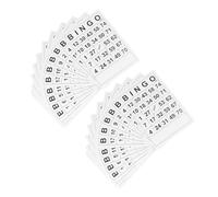 FIXOSHEE 120 pièces Cartes de Bingo Papier Premium Jeu de Société Interactif pour Soirées et Réunions Numérotation Unique avec Case pour Fêtes et Familles