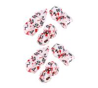 FIXOSHEE 14 Pièces Dés de Jeu Acrylique Halloween Design Éclaboussures de Sang Dés Portables Irréguliers pour Soirées et Jeux de Rôle