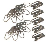 FIXOSHEE 15 pièces Lot de Crochets D Lourds pour Cadres Photo avec Vis Double Fixation Sécurisée pour Miroirs Peintures et Œuvres D Art Support Mural Robuste pour Suspension