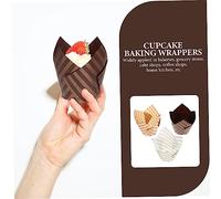 FIXOSHEE 150 pièces Caissettes à Cupcakes Fleur Résistantes Haute Température Papier Antiadhésif pour Muffins Gâteaux Pâtisserie Usage Unique Cuisine Maison et Professionnelle