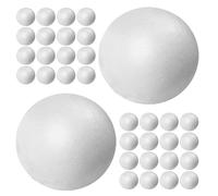 FIXOSHEE 1500 Pièces Lot de Boules Polystyrène Blanches Douces pour Bricolage Artisanat Scolaire Décorations Noël Couronnes de Pâques et Bases