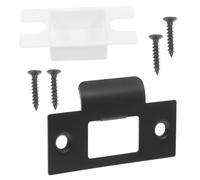 FIXOSHEE 1ensemble Plaque De Grève pour Verrous De Porte Pouce Kit De Renforcement avec Vis Et Gâche Accessoire pour Chambre