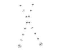 FIXOSHEE 2 Cordes Guirlande Boules Facettes Disco Miroir Suspendues Décoration Brillante pour Fête Bar Maison Noël Anniversaire