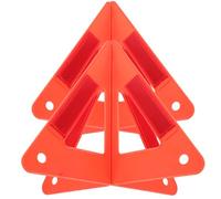 FIXOSHEE 2 ensembles Triangle Avertissement Sécurité Routière Réfléchissant Kit de Présignalisation Auto et Stable Outil de Signalisation Urgence pour Assistance Routière