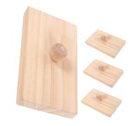 FIXOSHEE 2 Paires Block Bois Percussion pour Garçon Fille Instrument Montessori avec Planche à Sons pour Éducation Musicale et Rythme