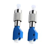 FIXOSHEE 2 pièces Adaptateur Fibre Optique Lc Fc Hybride Céramique et Métal Connecteur Compact pour Maintenance Réseau Optique Kit