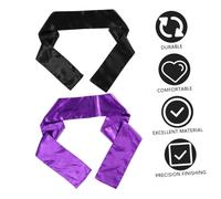 FIXOSHEE 2 pièces Bandeau Grip Large Satin pour Perruque Accessoires Cheveux Femmes et Noir Maintien Confortable pour Sport et Usage Quotidien