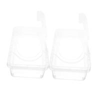 FIXOSHEE 2 pièces Boîte Distributrice Lingettes Humides Portable avec Couvercle Boîte Rangement Pratique et Ergonomique pour Maison Voyage et Bureau Lot de Transparente