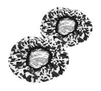 FIXOSHEE 2 pièces Bonnet de Imperméable Double Couche pour Soins Capillaires Auto-chauffant Adapté Femmes Cheveux Longs Léger et Portable