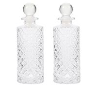 FIXOSHEE 2 Pièces Bouteille Diffuseur Parfum Vide en Verre de 150ml Ouverture Lisse et Arrondie, Contenant à Parfum Délicat pour Maison et Événements, Design Moderne Esthétique