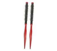 FIXOSHEE 2 pièces Brosse Ronde Bois Poils Sanglier pour Brushing Massage Chevelu Sèche-cheveux Ergonomique Légère pour Cheveux Secs et Mouillés