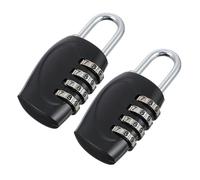 FIXOSHEE 2 Pièces Cadenas à Code Portable de Zinc Serrure Vol pour Valise Casier et Porte Compact pour Usage Quotidien et Voyage