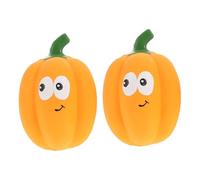 FIXOSHEE 2 Pièces Chiens Latex Forme de Citrouille avec Sifflet Sonore pour Entraînement et Mâcher et Portable Stimule Jeu des Animaux
