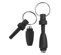 FIXOSHEE 2 Pièces Cigar Puncher Set Compact Silicone Keychain Portable Cutter Stainless Steel Hole Opener For Travel And Social Events Enhances Draw And Flavor