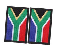 FIXOSHEE 2 pièces Écusson Brodé Drapeau Afrique Du Sud Patch Armée à Coudre ou Thermocoller pour Vêtements et Sacs