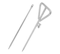 FIXOSHEE 2 Pièces Galvanized Grounding Rod Pin For Outdoor Electrical Systems Portable Generator Ground Pin With Resistant Finish Easy Installation For Home And Industrial Use