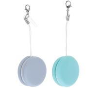 FIXOSHEE 2 Pièces Lingettes Nettoyantes pour Écran de Téléphone Portable, Pendentif en Alliage D'aluminium et Silicone, Facile D'accès, pour Voyage et Usage à Domicile