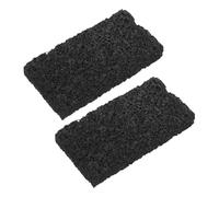 FIXOSHEE 2 Pièces Lot de 2 Pierres Volcaniques Noires 10X5X1,5 CM pour Diffusion Passive d'Huiles Essentielles, Pierres Naturelles pour Aromathérapie Maison, Bureau, Sauna et Voyages,