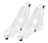 FIXOSHEE 2 pièces Moule à Chocolat Transparent Forme Talons Hauts Lot de Grands Moules Pâtisserie Antiadhésifs pour Bonbons et pour Amateurs de Baking