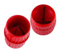 FIXOSHEE 2 pièces Outil Ébavurage Cuivre Ébavureur Intérieur Extérieur Portable pour Tubes PVC PE Reamer Abs Acier Usage Plomberie et Bricolage