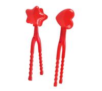 FIXOSHEE 2 pièces Pince Boule de Neige Forme de Coeur pour Garçon Fille Extérieur Léger pour Bataille de Boules de Neige Hiver