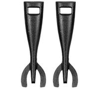 FIXOSHEE 2 pièces Pince Fonte pour Teppanyaki Clip Pratique pour Steak et Barbecue Outil Résistant avec Revêtement Antiadhésif pour Saisir Viandes et Légumes Lors de Plaque ou Grill