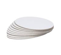 FIXOSHEE 2 Pièces Planche à Dessin Ovale pour Artistes Panneau Épais Support Polyvalent pour Peinture à Huile et Tempera pour Étudiants et Loisirs Créatifs
