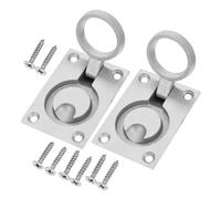 FIXOSHEE 2 pièces Poignée Trappe Inox Encastrée Loquet Plancher Bateau Robuste pour Verrouillage Casier