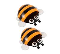 FIXOSHEE 2 Pièces Porte Stylo Magnétique Abeille Orange Support Aimanté pour Marqueurs et Pinceaux Organiseur Bureau et Tableau Rangement Compact pour Crayons et Accessoires