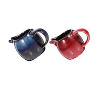 FIXOSHEE 2 pièces Pot à Lait Céramique Mini Crémier Porcelaine Élégant pour Café Thé Sauces Compact et Facile à Nettoyer pour Usage Voyage et Restauration