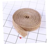 FIXOSHEE 2 pièces Ruban de Jute Naturel Lot de Tissage Toile de Jute pour Décoration Bricolage Accessoires Vêtements et Embellissements