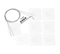 FIXOSHEE 2 Pièces Sangles de Sécurité Réglables en Métal 42 Pouces pour Téléviseur et Meubles, Lot de 2 8 Fixations Adhésives Anti-Basculement sans Perçage, Protection Garçon et Filles et