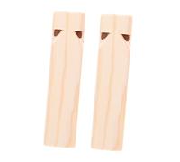 FIXOSHEE 2 Pièces Sifflet de Train Bois Non Peint Instrument Musical Garçon Fille DIY Résistant et Créatif Educatif pour Développement Auditif et Jeu Imaginatif